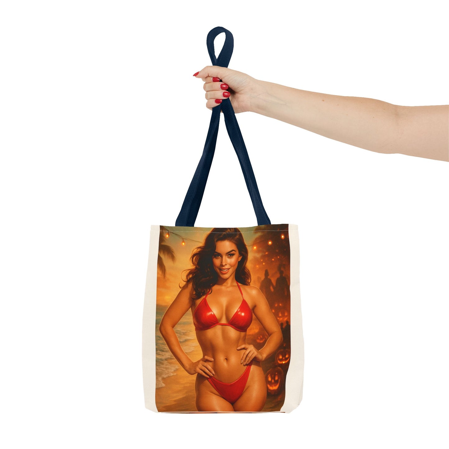 Spooky Beach Vibes Tote Bag, Halloween Beach Bag, Summer Tote, Fun Halloween Gift, Fashionable Carryall