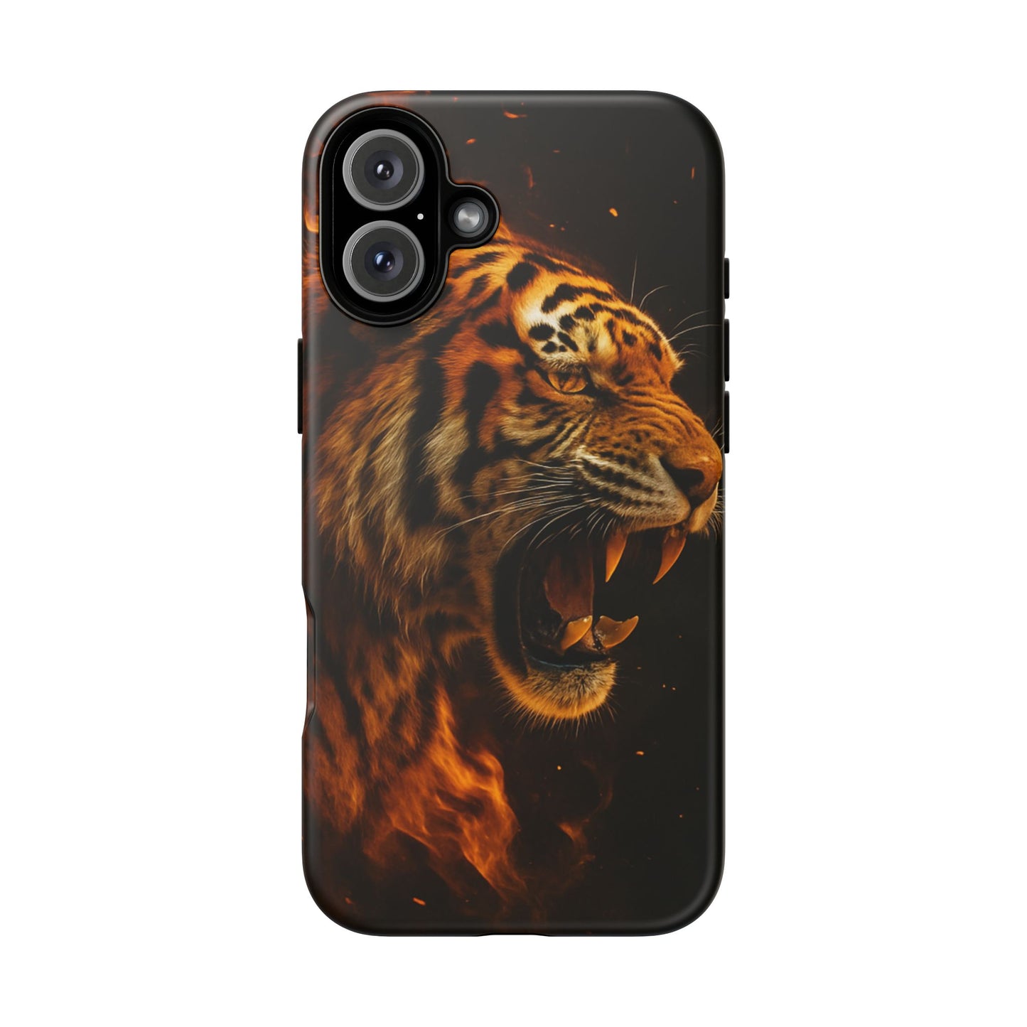 Phone Case - Flaming Tiger Tough Case
