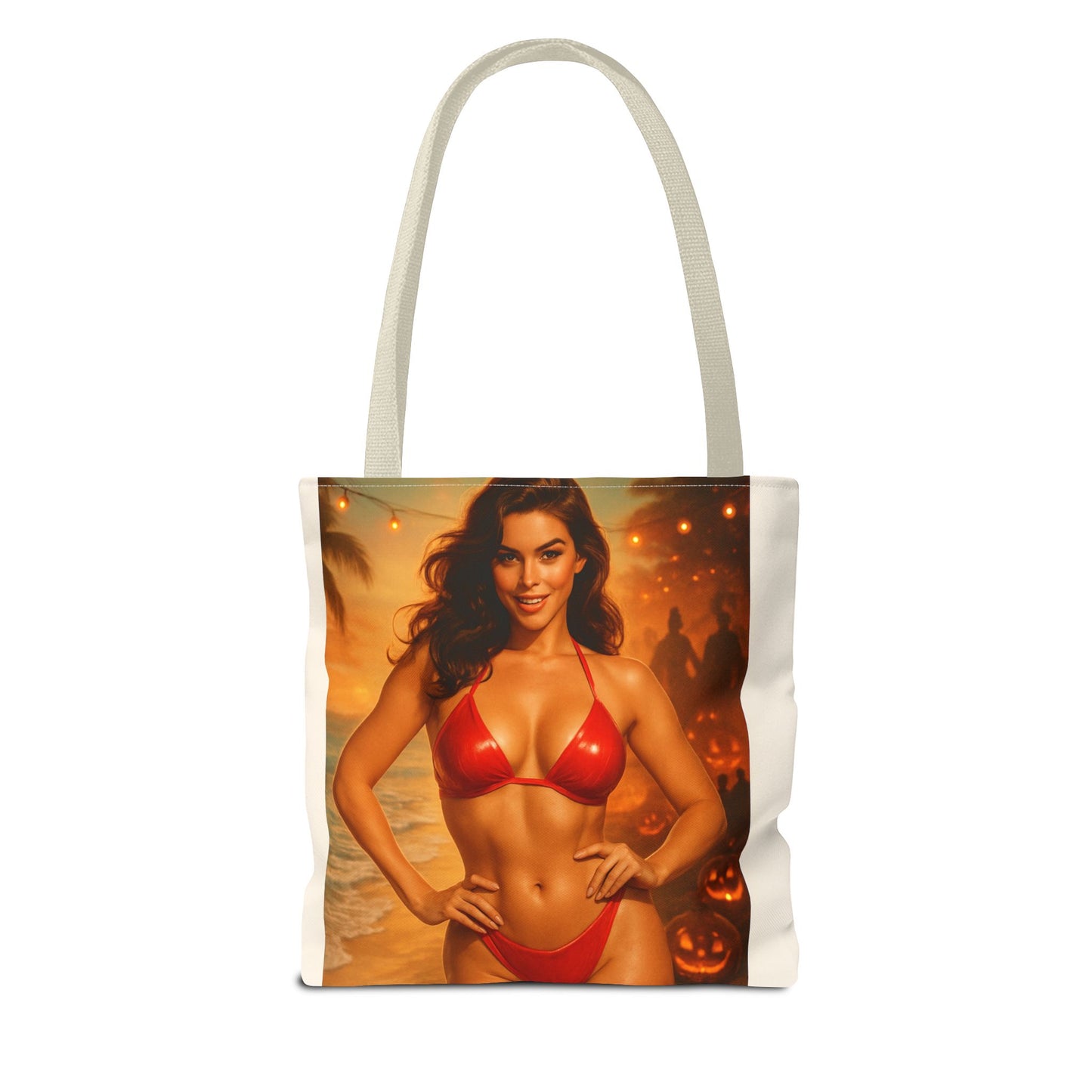 Spooky Beach Vibes Tote Bag, Halloween Beach Bag, Summer Tote, Fun Halloween Gift, Fashionable Carryall