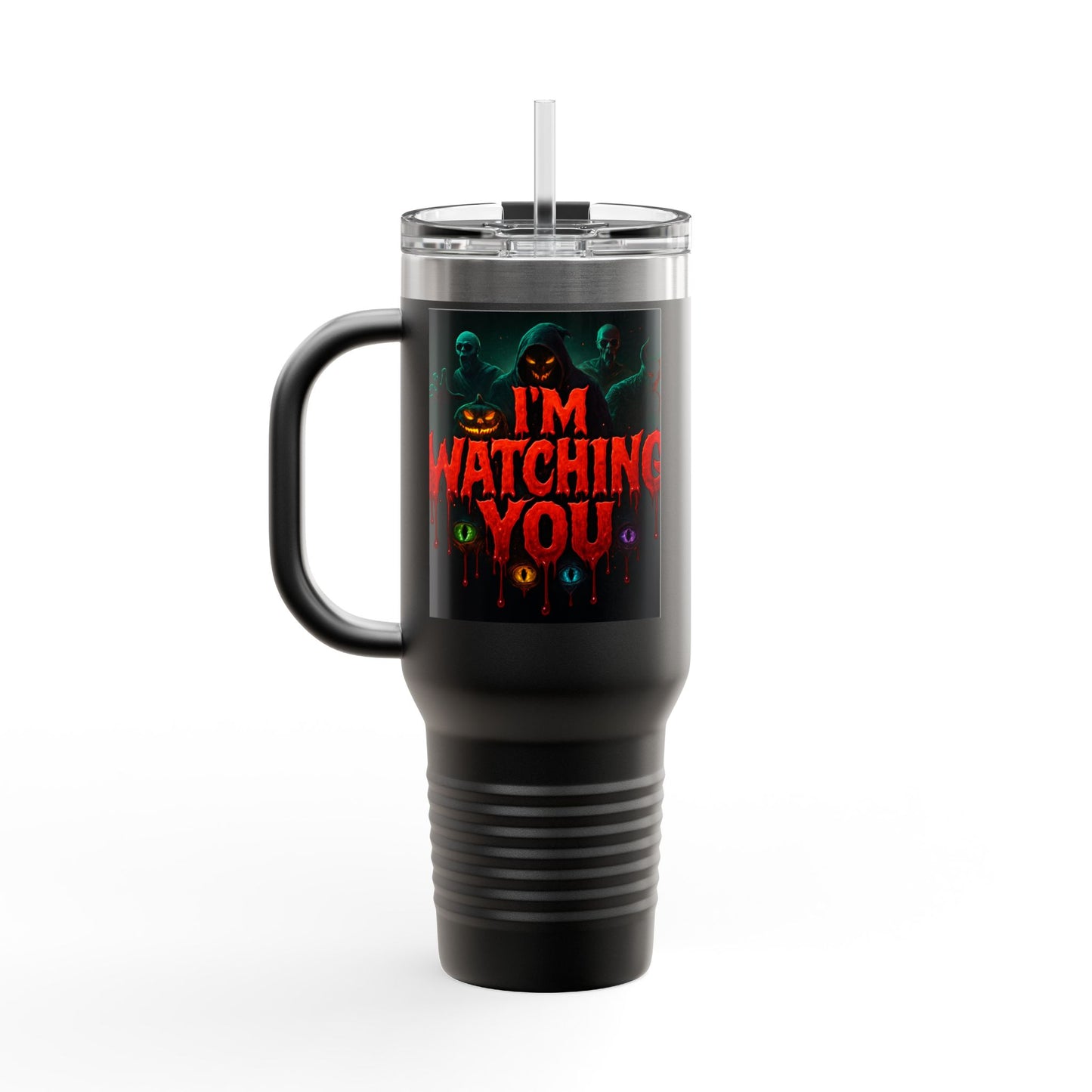 Stylish Insulated Travel Mug, 40oz | Perfect for Coffee Lovers, Hot Drinks, Unique Gift, Halloween Decor, Personalized Mug