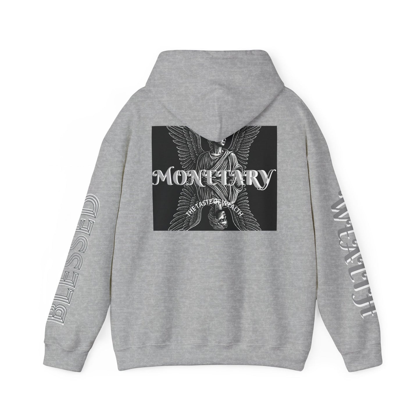 Monetary Design Sweatshirt - Unisex Heavy Blend Hoodie, Graphic Hooded Sweatshirt, Casual Streetwear, Gifts for Her, Cozy Layering