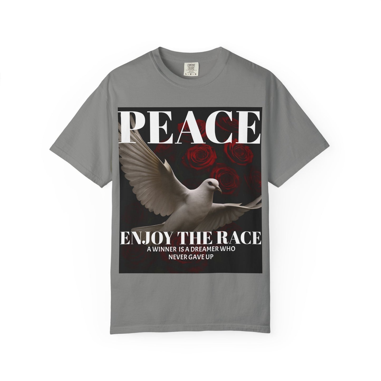 Peace & Inspiration Graphic T-Shirt, Unisex Tee for Dreamers, Motivational Apparel, Gift for Spiritual Seekers, Casual Wear