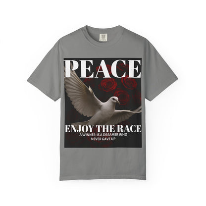 Peace & Inspiration Graphic T-Shirt, Unisex Tee for Dreamers, Motivational Apparel, Gift for Spiritual Seekers, Casual Wear
