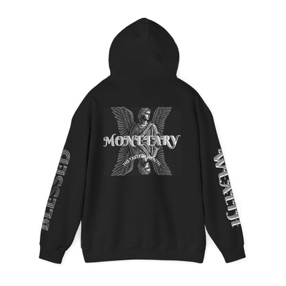 Monetary Design Sweatshirt - Unisex Heavy Blend Hoodie, Graphic Hooded Sweatshirt, Casual Streetwear, Gifts for Her, Cozy Layering
