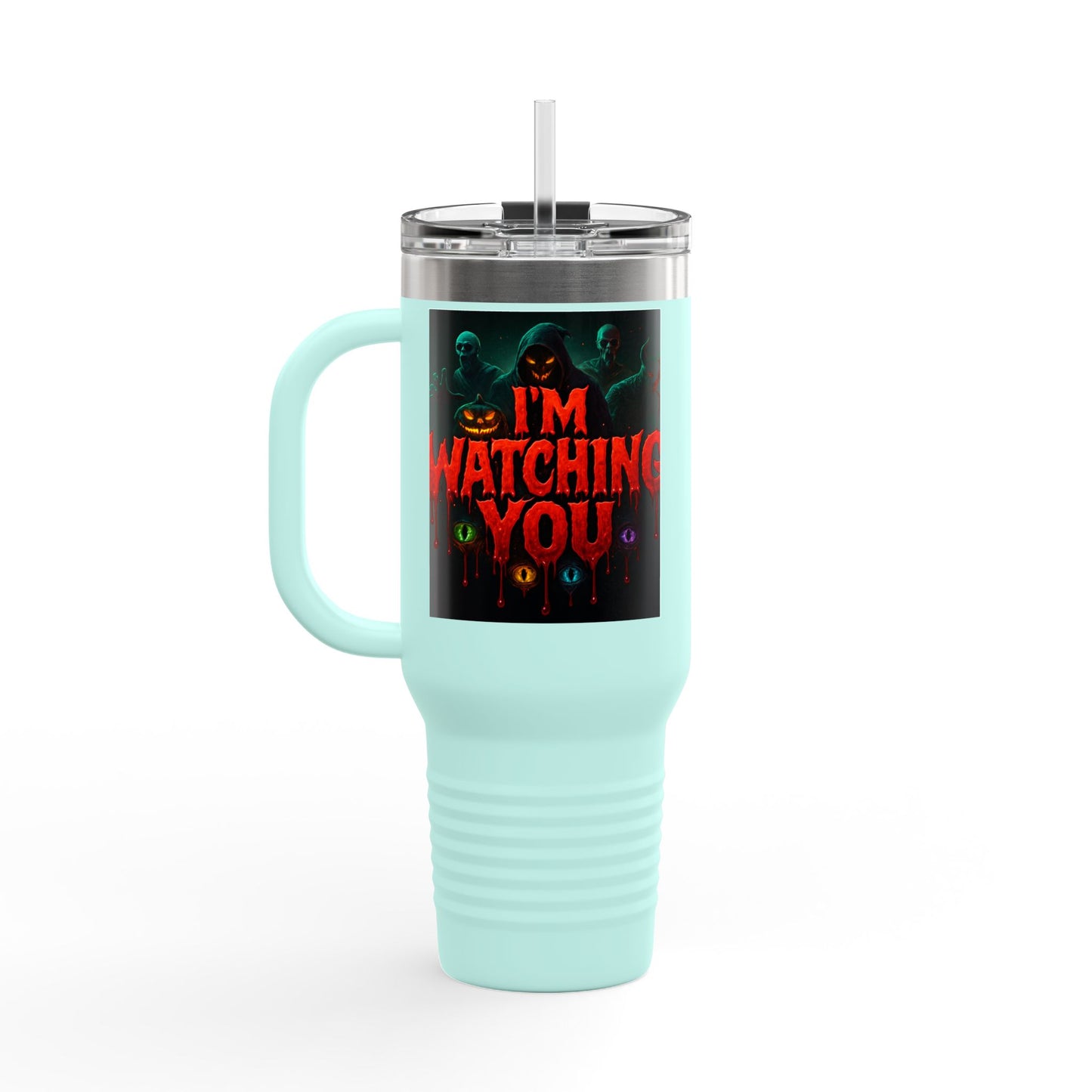 Stylish Insulated Travel Mug, 40oz | Perfect for Coffee Lovers, Hot Drinks, Unique Gift, Halloween Decor, Personalized Mug