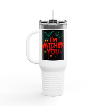 Stylish Insulated Travel Mug, 40oz | Perfect for Coffee Lovers, Hot Drinks, Unique Gift, Halloween Decor, Personalized Mug