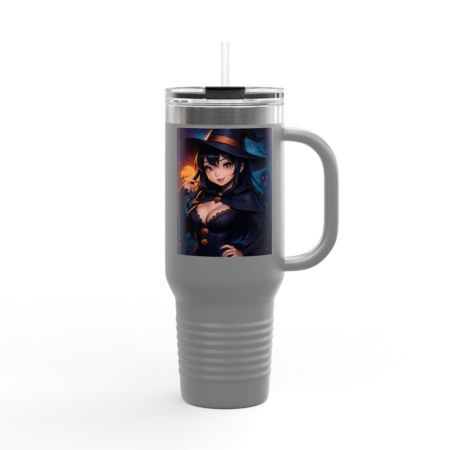 Magical Insulated Travel Mug, 40oz - Perfect for Hot Beverages, Witch Themed Mug, Coffee Tumbler, Gifts for Halloween & Autumn