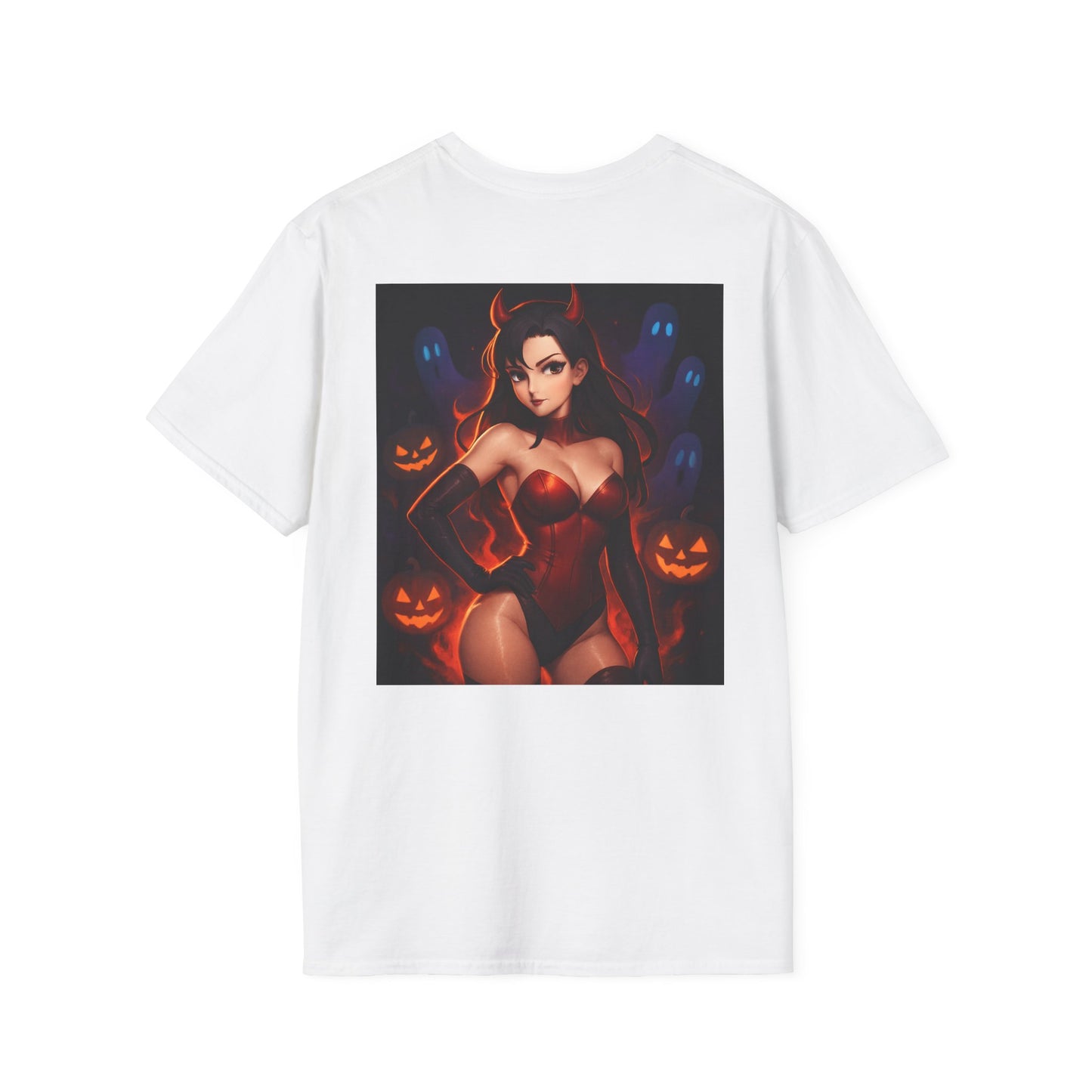 Halloween Devil T-Shirt - Spooky Cute Graphic Tee, Horror Theme Apparel, Gift for Halloween Party, Unisex Costume Shirt, Cosplay Tee