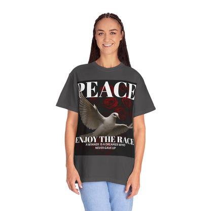 Peace & Inspiration Graphic T-Shirt, Unisex Tee for Dreamers, Motivational Apparel, Gift for Spiritual Seekers, Casual Wear