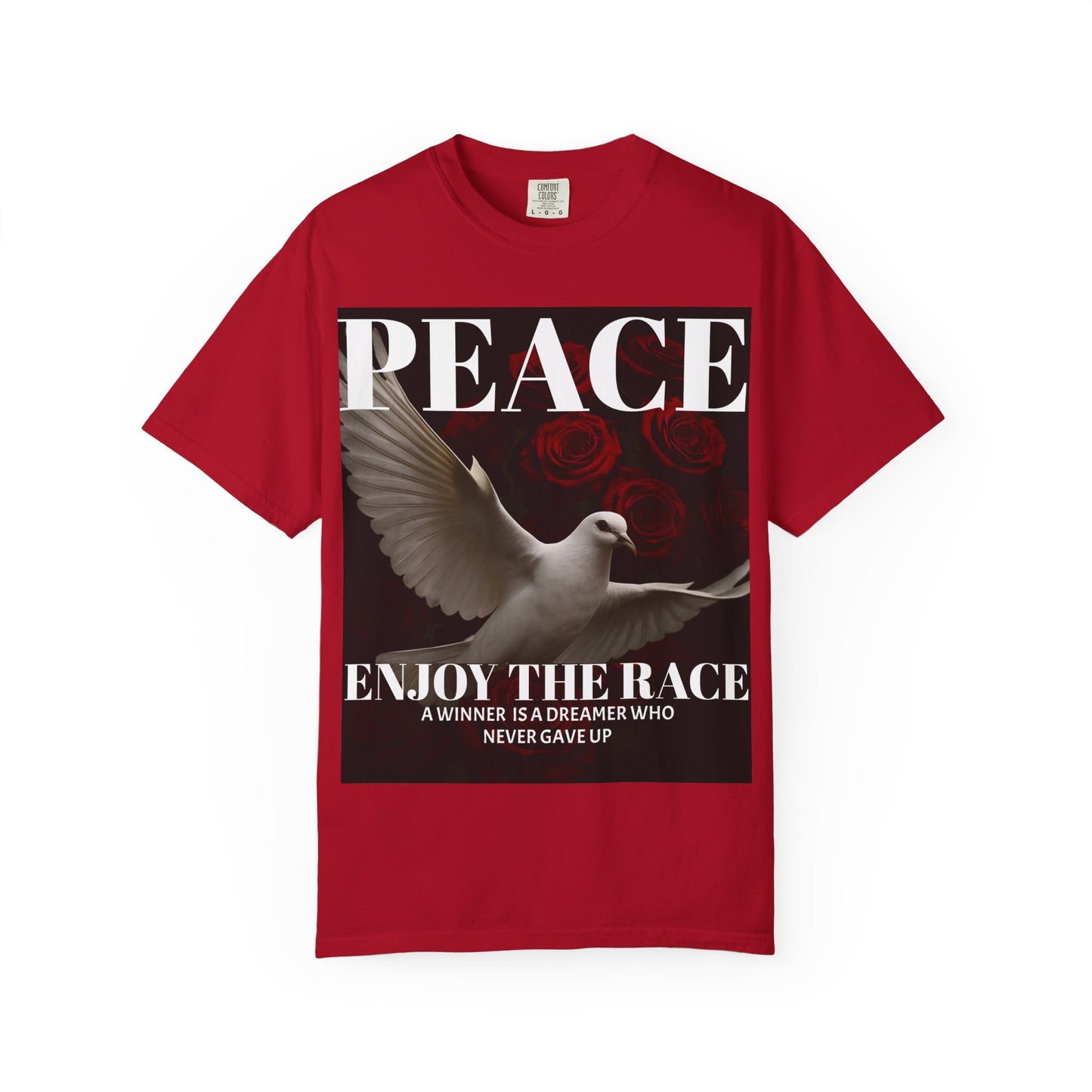 Peace & Inspiration Graphic T-Shirt, Unisex Tee for Dreamers, Motivational Apparel, Gift for Spiritual Seekers, Casual Wear