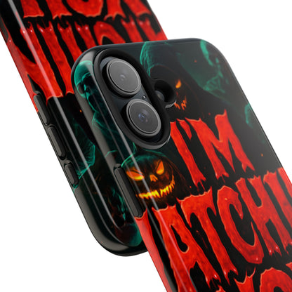 Spooky Tough Phone Cases: Halloween Gift, Horror Vibes, Protective Cases, Unique Phone Accessories, Gifting for Friends