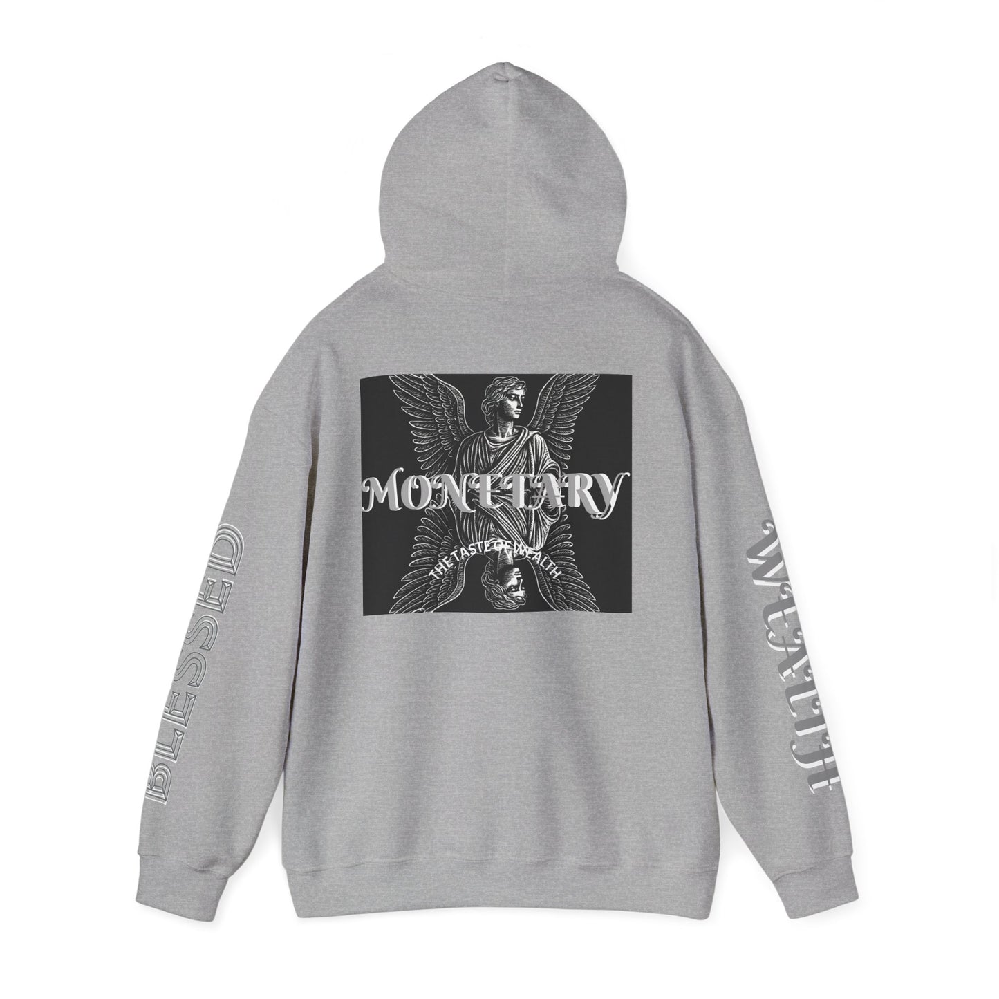 Monetary Design Sweatshirt - Unisex Heavy Blend Hoodie, Graphic Hooded Sweatshirt, Casual Streetwear, Gifts for Her, Cozy Layering