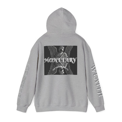 Monetary Design Sweatshirt - Unisex Heavy Blend Hoodie, Graphic Hooded Sweatshirt, Casual Streetwear, Gifts for Her, Cozy Layering