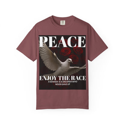 Peace & Inspiration Graphic T-Shirt, Unisex Tee for Dreamers, Motivational Apparel, Gift for Spiritual Seekers, Casual Wear