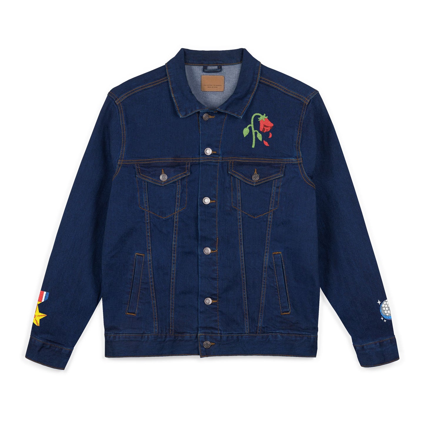 Chic Embroidered Denim Jacket, Unisex Casual Outerwear, Trendy Summer Layering, Unique Gift for Her/Him, Perfect for Festivals and [...]