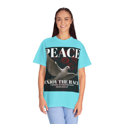 Peace & Inspiration Graphic T-Shirt, Unisex Tee for Dreamers, Motivational Apparel, Gift for Spiritual Seekers, Casual Wear