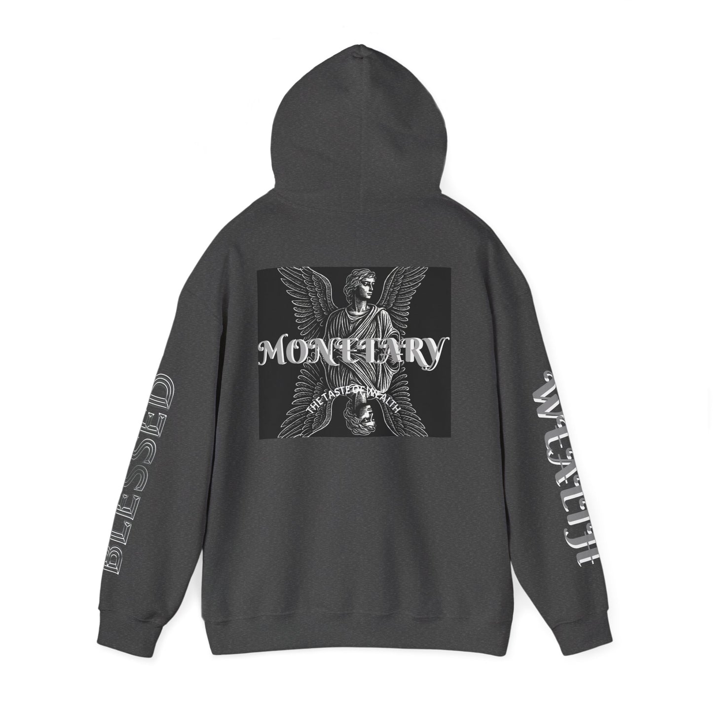 Monetary Design Sweatshirt - Unisex Heavy Blend Hoodie, Graphic Hooded Sweatshirt, Casual Streetwear, Gifts for Her, Cozy Layering
