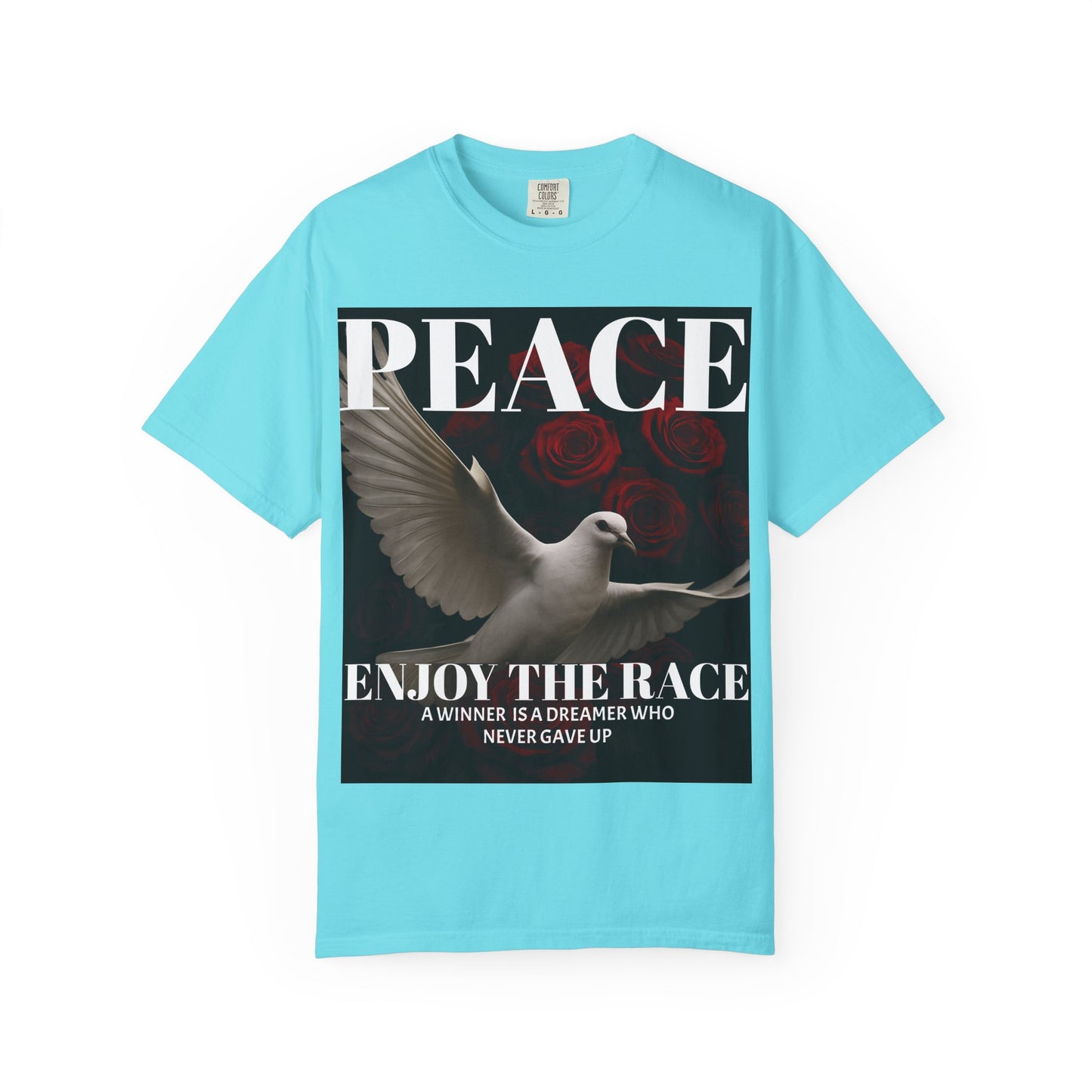 Peace & Inspiration Graphic T-Shirt, Unisex Tee for Dreamers, Motivational Apparel, Gift for Spiritual Seekers, Casual Wear