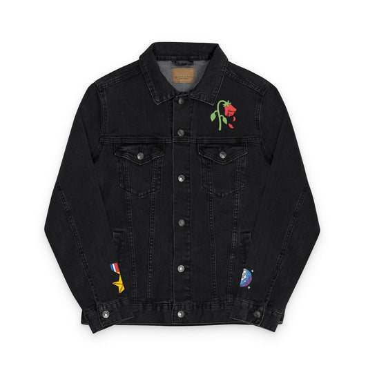 Chic Embroidered Denim Jacket, Unisex Casual Outerwear, Trendy Summer Layering, Unique Gift for Her/Him, Perfect for Festivals and [...]