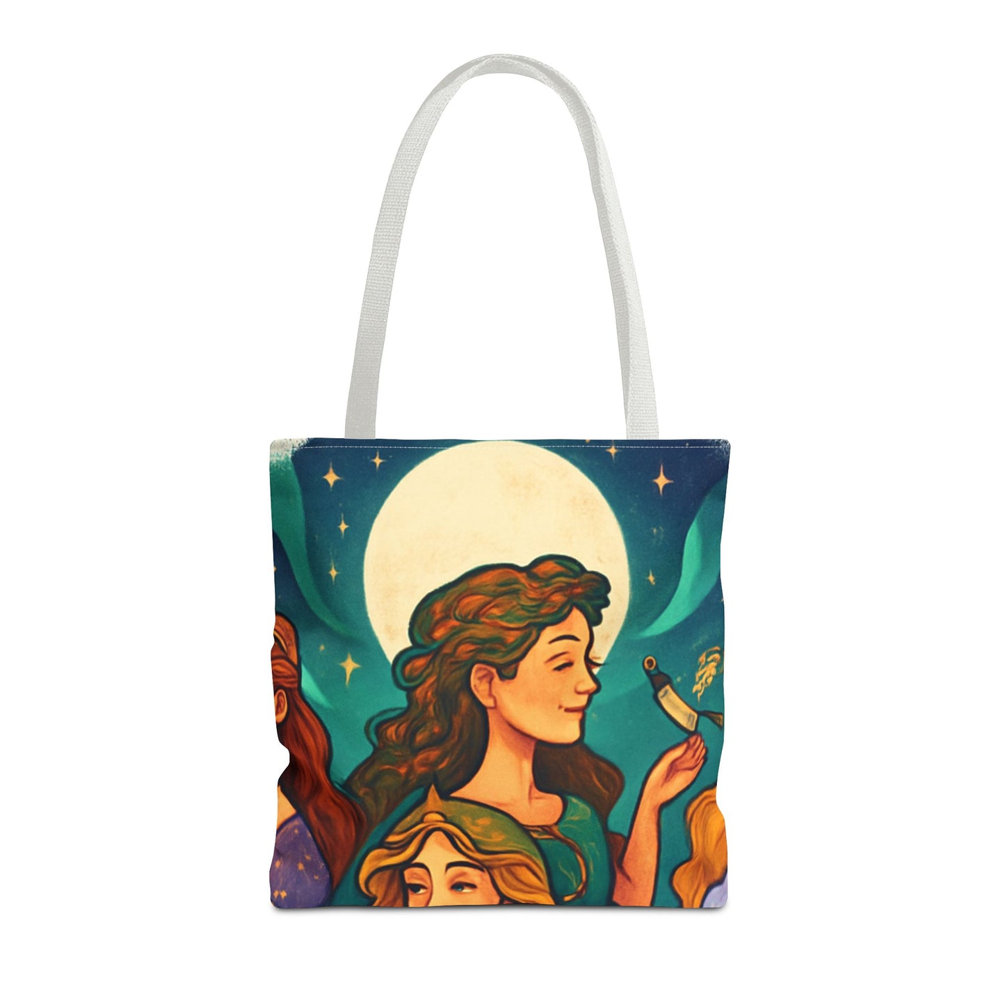 Mystical Journey Tote Bag - Stylish, Artful Carry-All for Everyday, Festivals, and Gift Giving