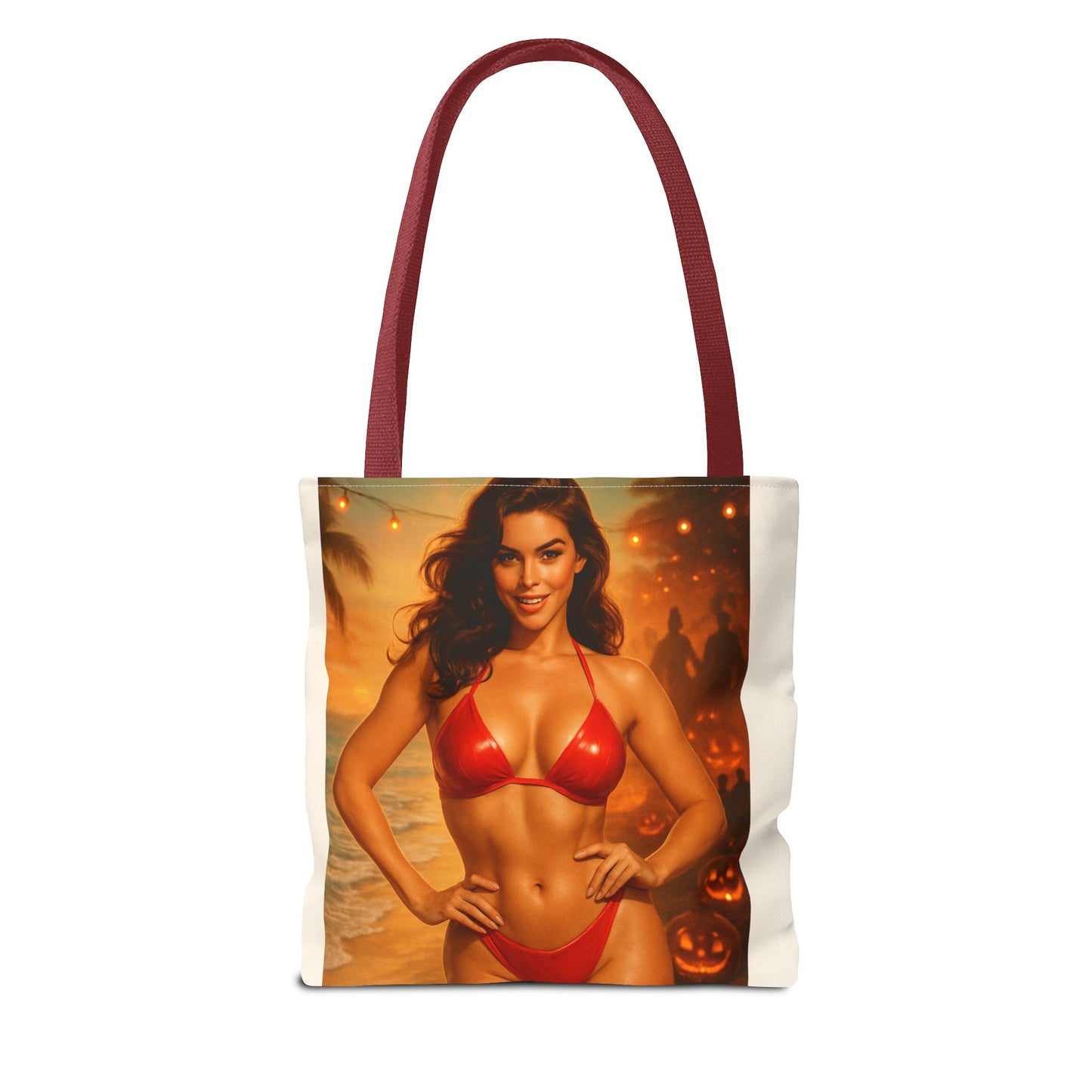 Spooky Beach Vibes Tote Bag, Halloween Beach Bag, Summer Tote, Fun Halloween Gift, Fashionable Carryall