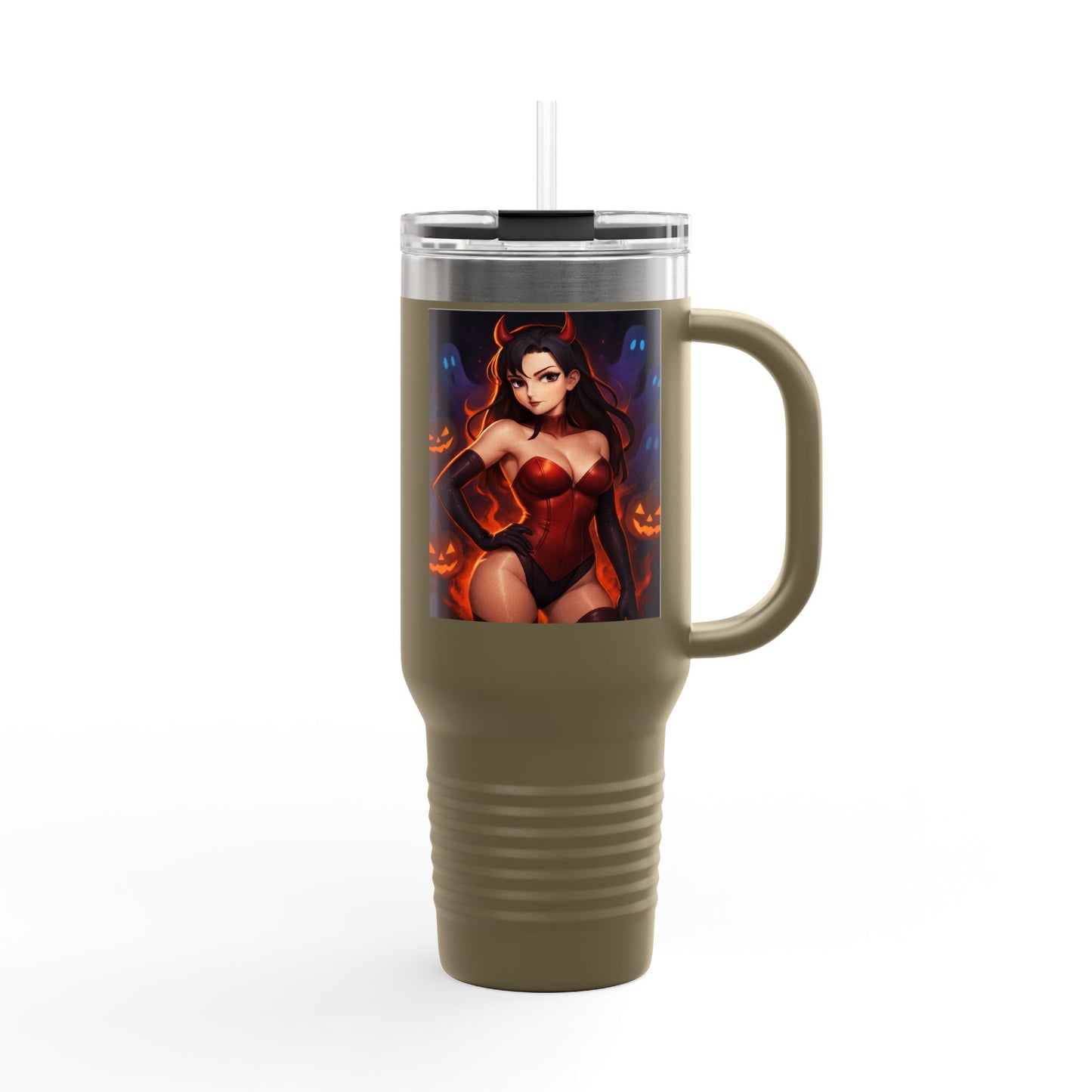 Stylish Insulated Travel Mug, 40oz | Perfect for Coffee Lovers, Hot Drinks, Unique Gift, Halloween Decor, Personalized Mug