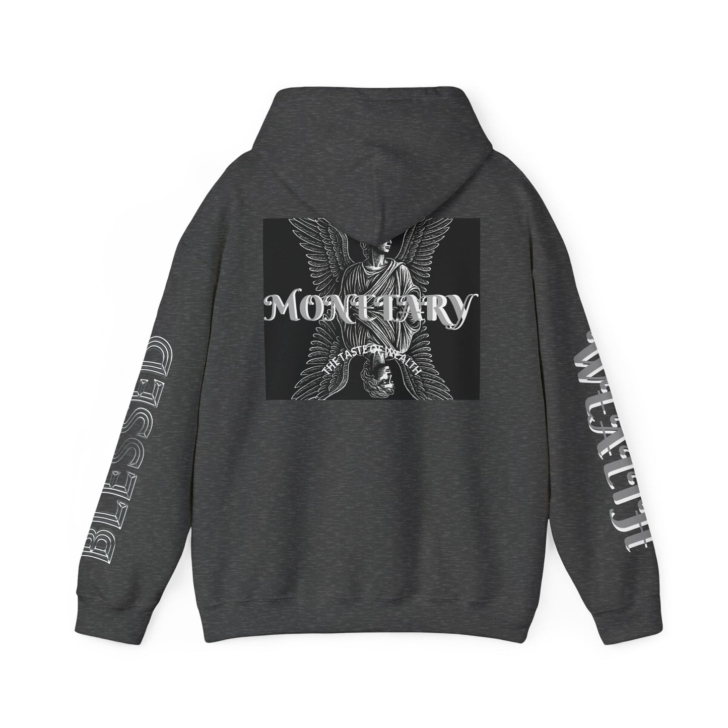 Monetary Design Sweatshirt - Unisex Heavy Blend Hoodie, Graphic Hooded Sweatshirt, Casual Streetwear, Gifts for Her, Cozy Layering