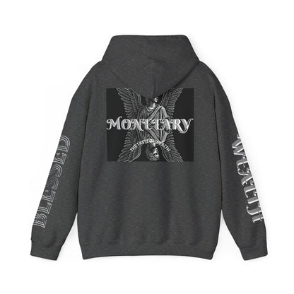 Monetary Design Sweatshirt - Unisex Heavy Blend Hoodie, Graphic Hooded Sweatshirt, Casual Streetwear, Gifts for Her, Cozy Layering