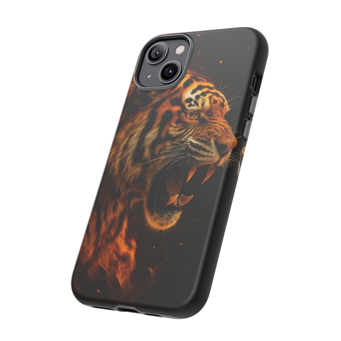 Phone Case - Flaming Tiger Tough Case