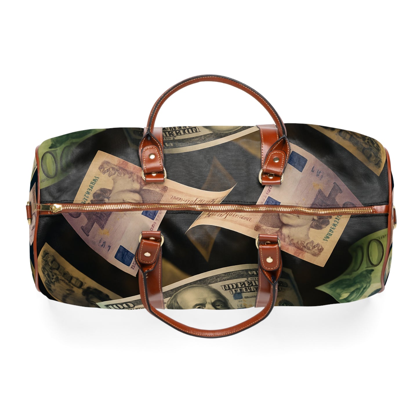 Stylish Money Design Waterproof Travel Bag, Travel Duffel for Weekend Trips, Gym Bag, Vacation Essentials, Gift for Travelers
