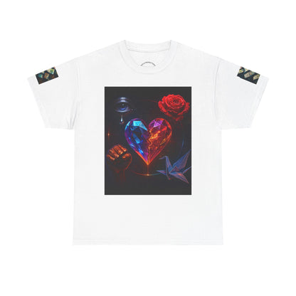 Mystical Eye Art Tee, Unisex Heavy Cotton T-Shirt, Unique Graphic Tee, Bohemian Style Shirt, Perfect Gift for Artists, Occult Lovers