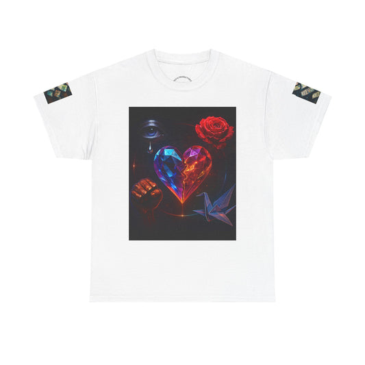 Mystical Eye Art Tee, Unisex Heavy Cotton T-Shirt, Unique Graphic Tee, Bohemian Style Shirt, Perfect Gift for Artists, Occult Lovers