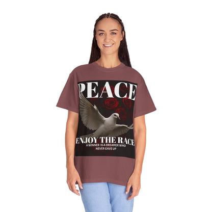 Peace & Inspiration Graphic T-Shirt, Unisex Tee for Dreamers, Motivational Apparel, Gift for Spiritual Seekers, Casual Wear
