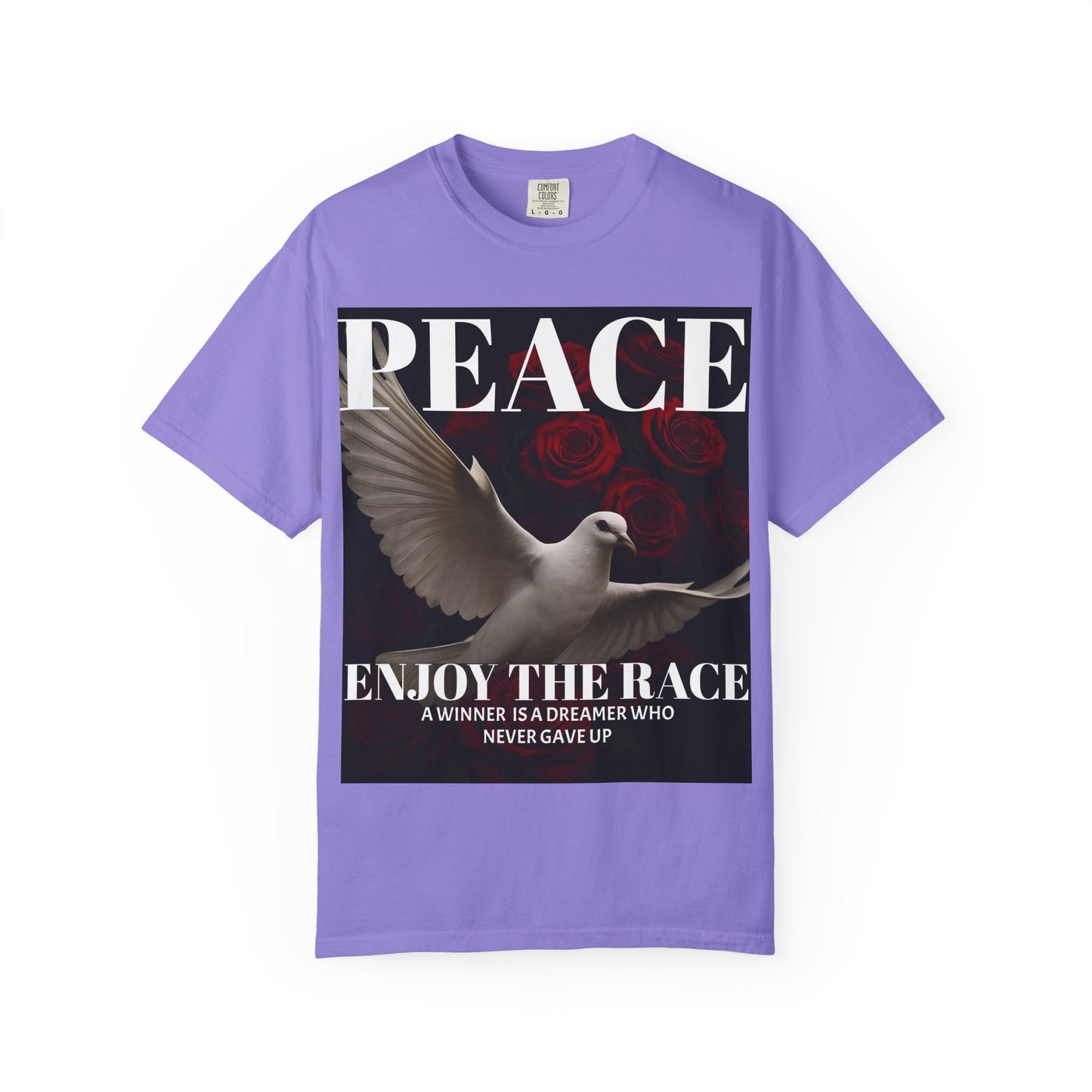 Peace & Inspiration Graphic T-Shirt, Unisex Tee for Dreamers, Motivational Apparel, Gift for Spiritual Seekers, Casual Wear