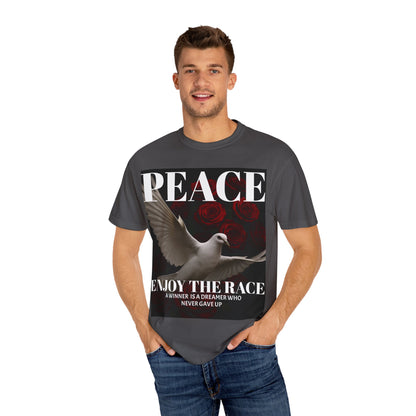 Peace & Inspiration Graphic T-Shirt, Unisex Tee for Dreamers, Motivational Apparel, Gift for Spiritual Seekers, Casual Wear