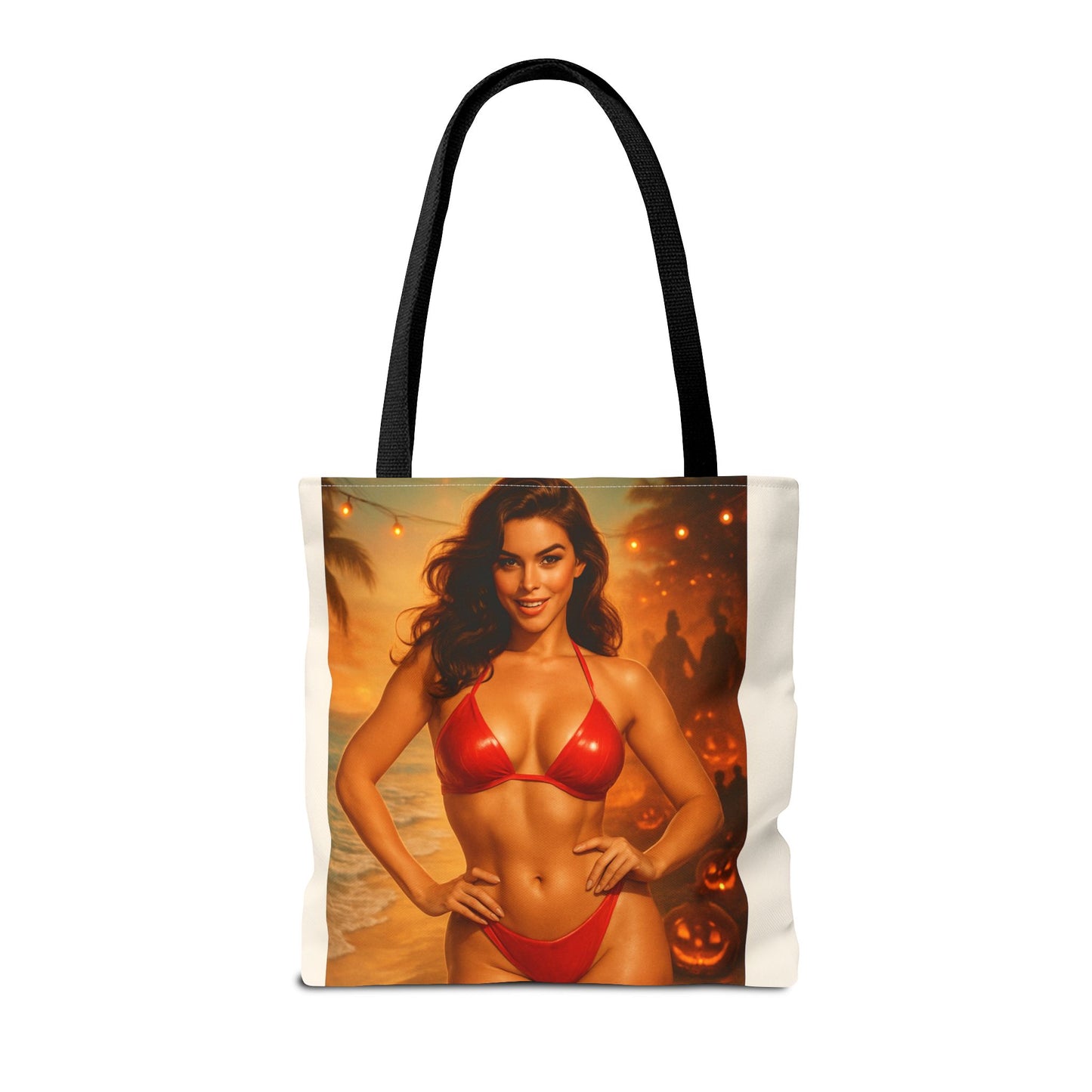 Spooky Beach Vibes Tote Bag, Halloween Beach Bag, Summer Tote, Fun Halloween Gift, Fashionable Carryall