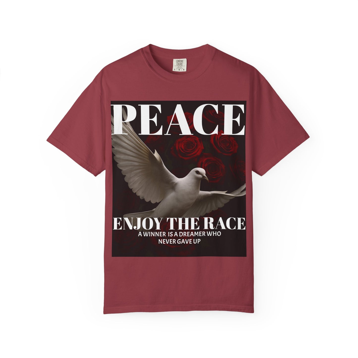 Peace & Inspiration Graphic T-Shirt, Unisex Tee for Dreamers, Motivational Apparel, Gift for Spiritual Seekers, Casual Wear