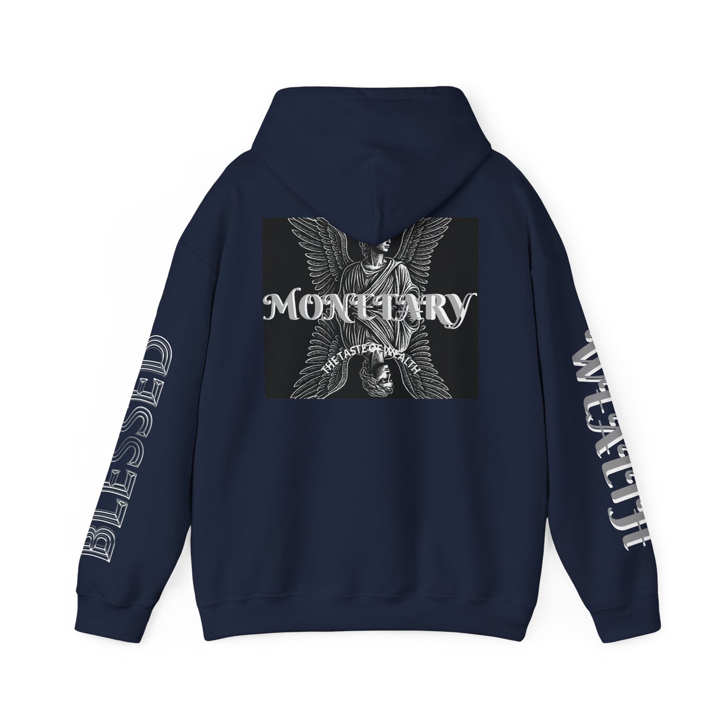 Monetary Design Sweatshirt - Unisex Heavy Blend Hoodie, Graphic Hooded Sweatshirt, Casual Streetwear, Gifts for Her, Cozy Layering