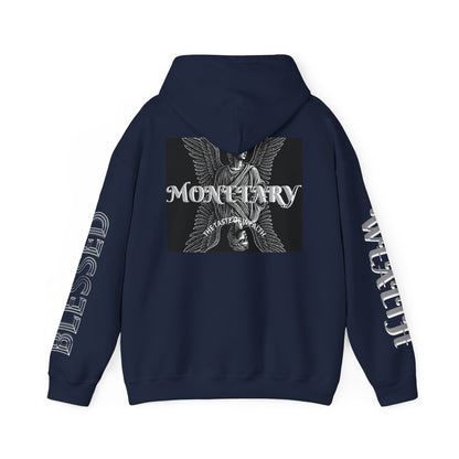 Monetary Design Sweatshirt - Unisex Heavy Blend Hoodie, Graphic Hooded Sweatshirt, Casual Streetwear, Gifts for Her, Cozy Layering