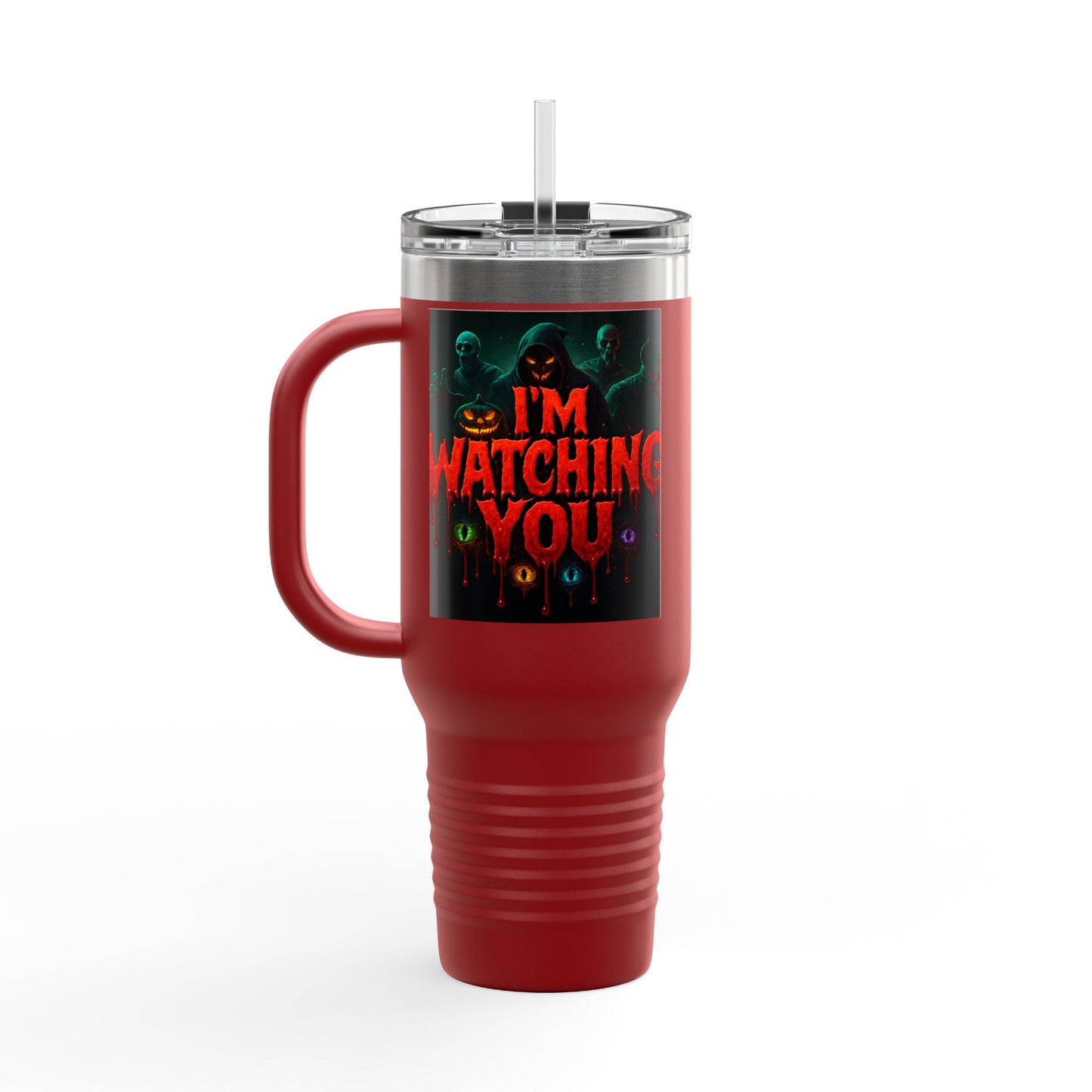 Stylish Insulated Travel Mug, 40oz | Perfect for Coffee Lovers, Hot Drinks, Unique Gift, Halloween Decor, Personalized Mug
