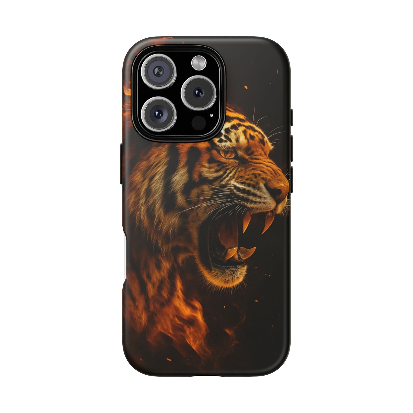 Phone Case - Flaming Tiger Tough Case