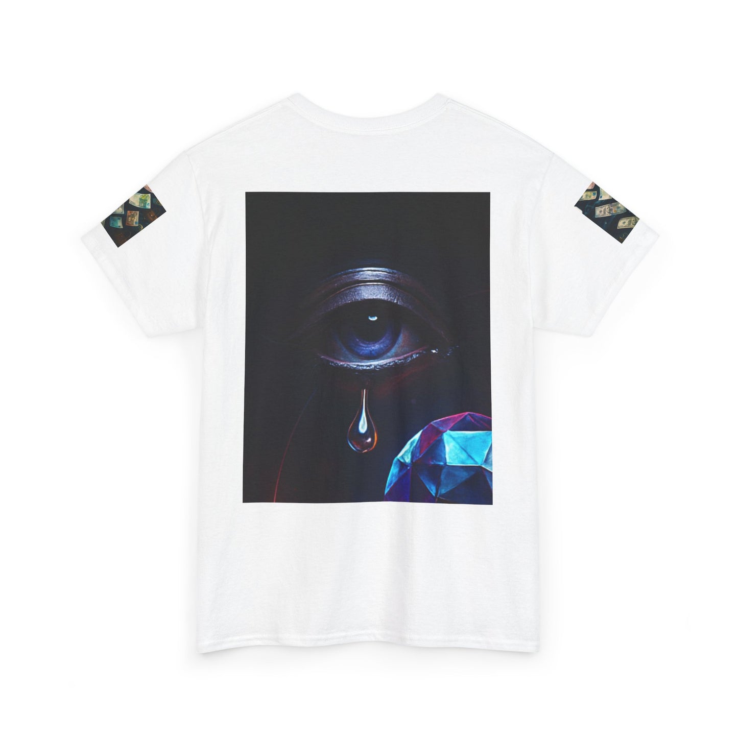 Mystical Eye Art Tee, Unisex Heavy Cotton T-Shirt, Unique Graphic Tee, Bohemian Style Shirt, Perfect Gift for Artists, Occult Lovers