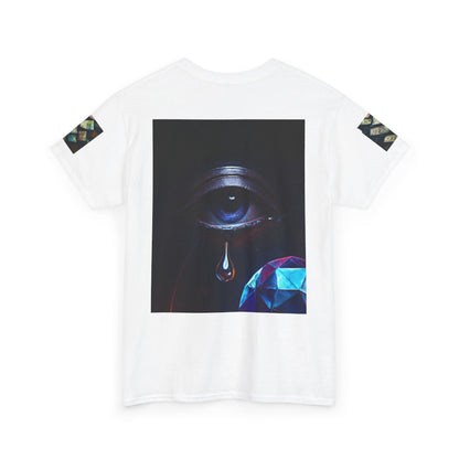Mystical Eye Art Tee, Unisex Heavy Cotton T-Shirt, Unique Graphic Tee, Bohemian Style Shirt, Perfect Gift for Artists, Occult Lovers