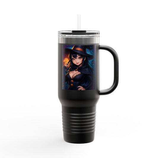 Magical Insulated Travel Mug, 40oz - Perfect for Hot Beverages, Witch Themed Mug, Coffee Tumbler, Gifts for Halloween & Autumn