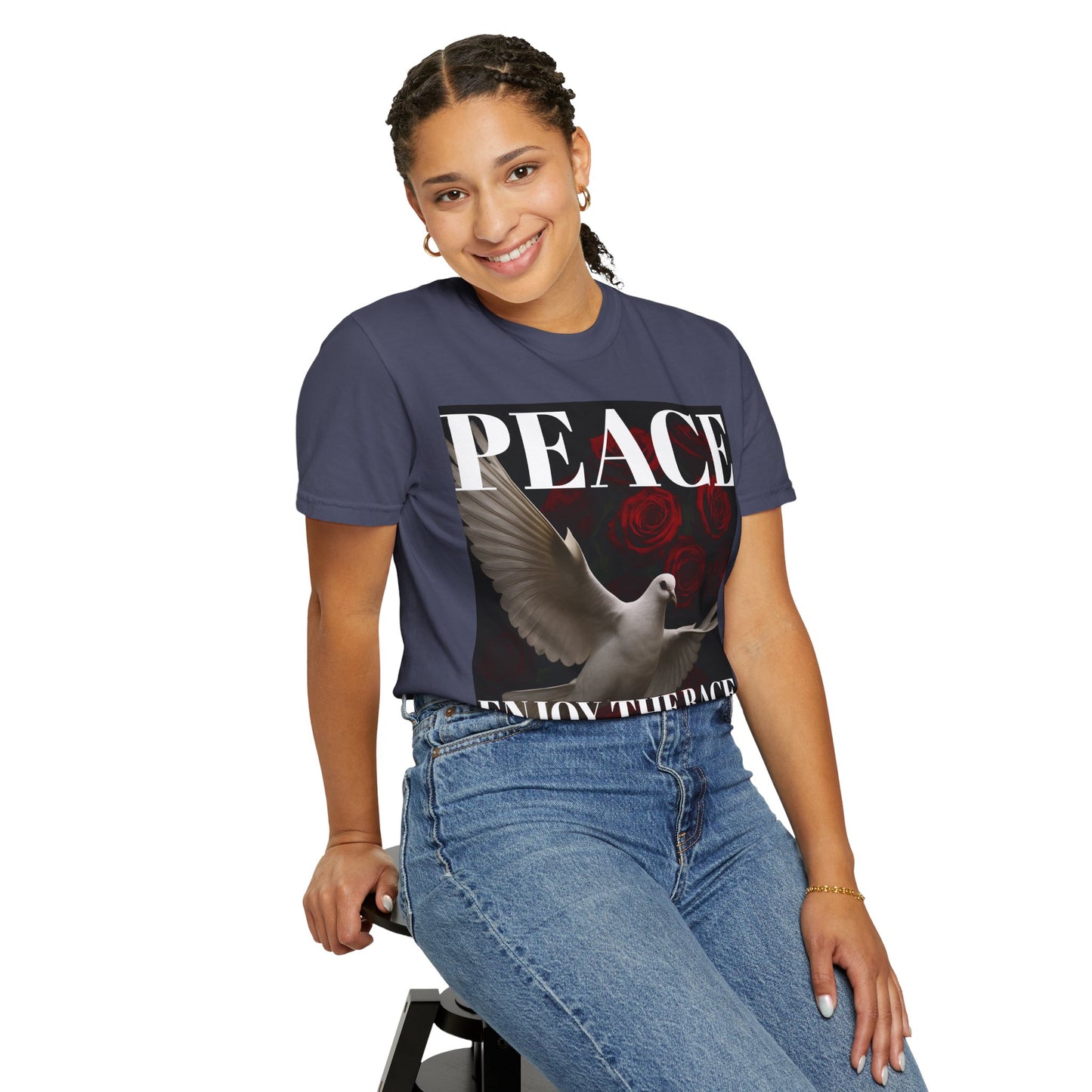 Peace & Inspiration Graphic T-Shirt, Unisex Tee for Dreamers, Motivational Apparel, Gift for Spiritual Seekers, Casual Wear
