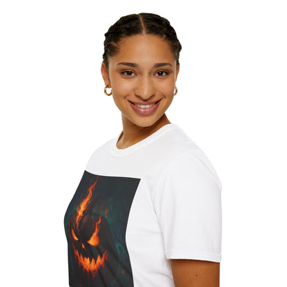 Unisex Halloween T-Shirt, Spooky Graphic Tee, Trick or Treat Shirt, Fall wardrobe essential, Perfect for Halloween parties