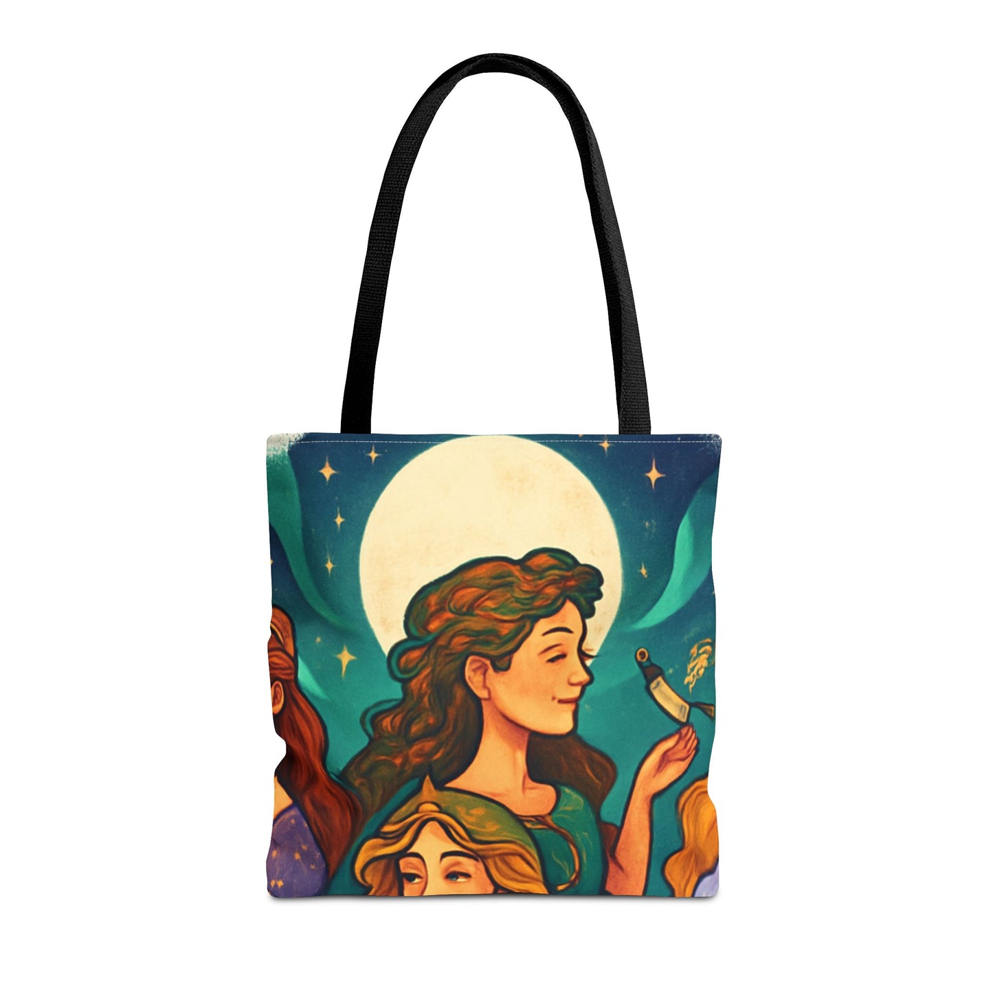 Mystical Journey Tote Bag - Stylish, Artful Carry-All for Everyday, Festivals, and Gift Giving
