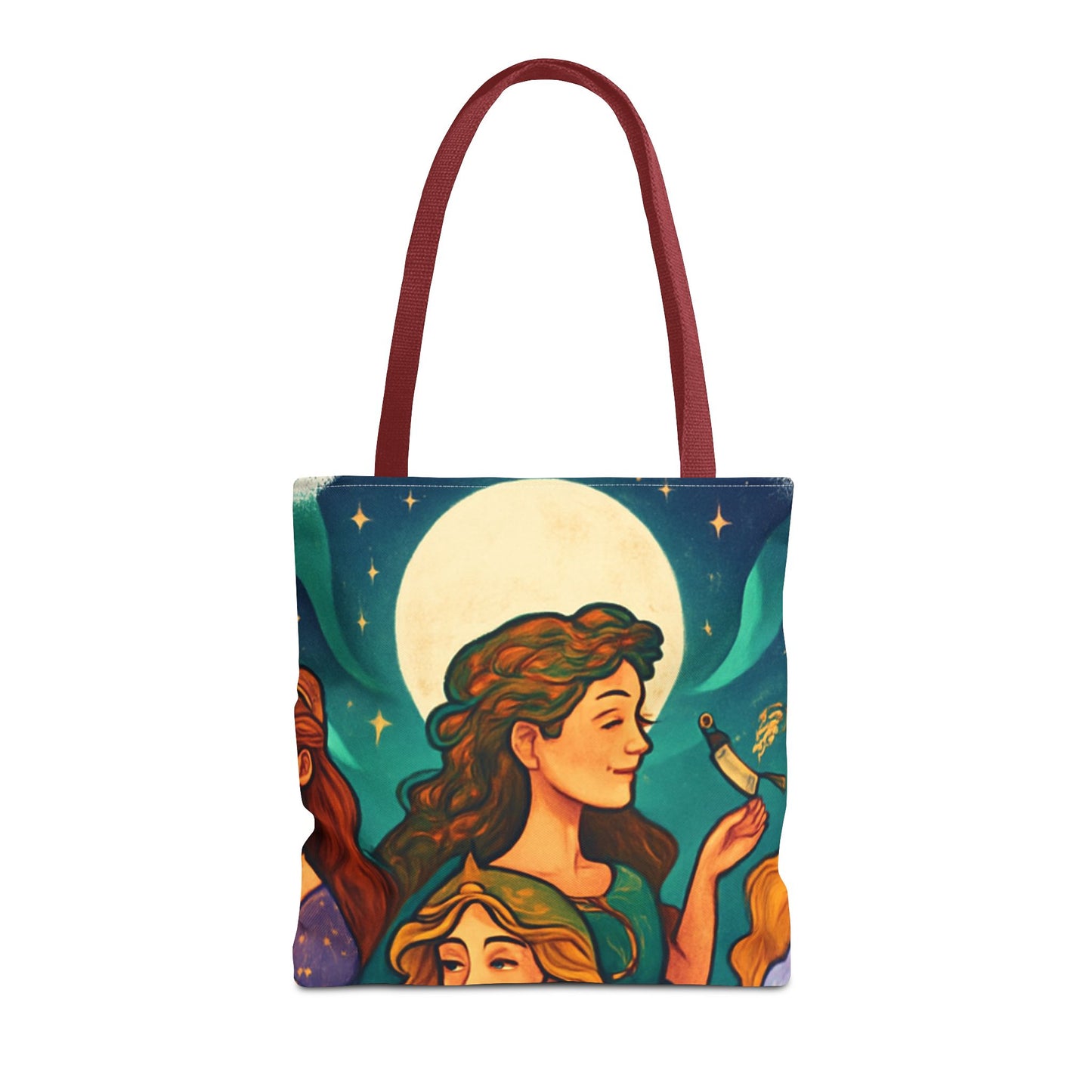 Mystical Journey Tote Bag - Stylish, Artful Carry-All for Everyday, Festivals, and Gift Giving