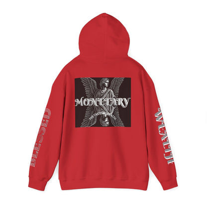 Monetary Design Sweatshirt - Unisex Heavy Blend Hoodie, Graphic Hooded Sweatshirt, Casual Streetwear, Gifts for Her, Cozy Layering