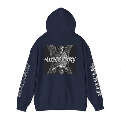 Monetary Design Sweatshirt - Unisex Heavy Blend Hoodie, Graphic Hooded Sweatshirt, Casual Streetwear, Gifts for Her, Cozy Layering